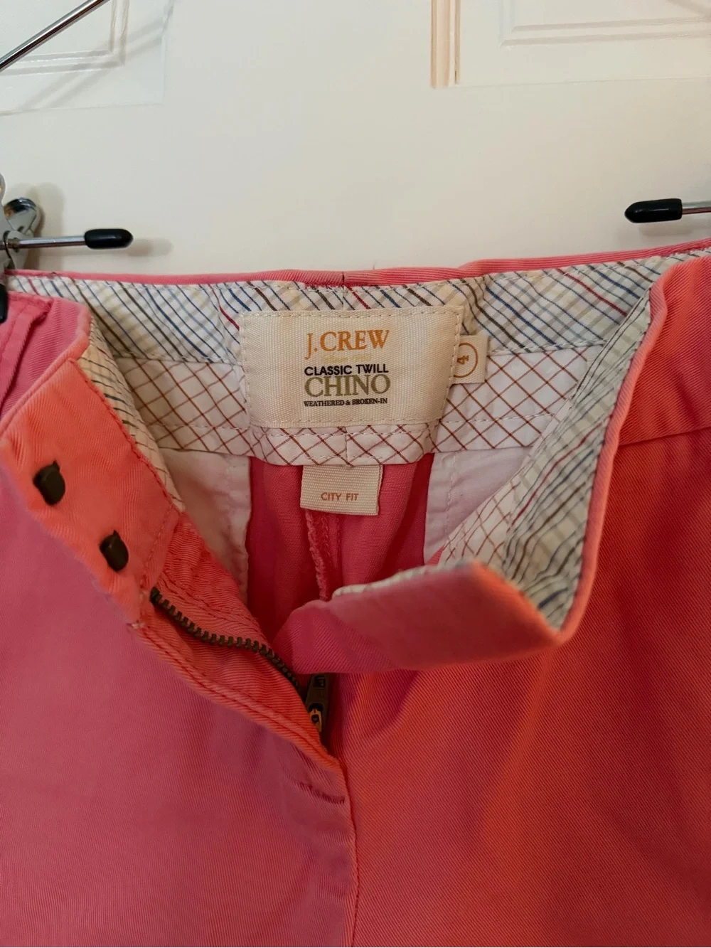 J. Crew Coral Pink Chino City Fit Casual Shorts